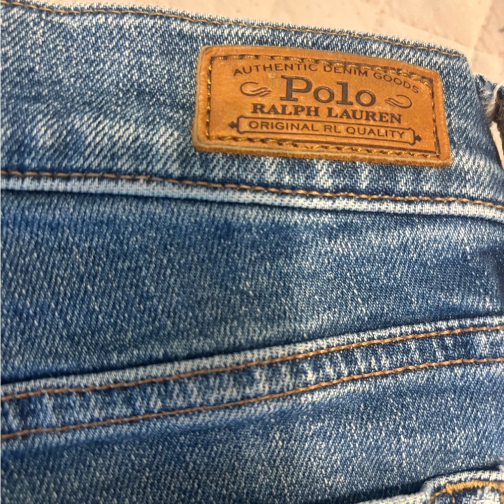 RALPH LAUREN POLO Blue Denim Jeans - THE TOMPKINS MID RISE SKINNY